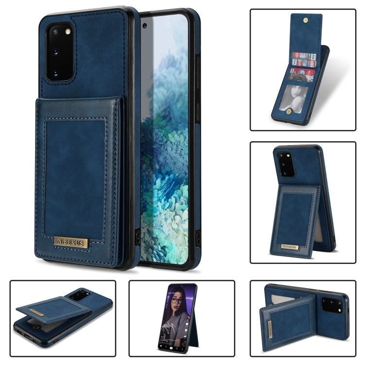 For Samsung Galaxy S20 N.Bekus Vertical Flip Card Slot RFID Phone Case