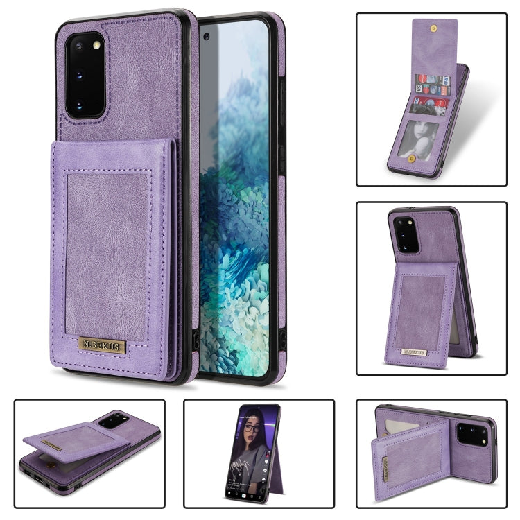 For Samsung Galaxy S20 N.Bekus Vertical Flip Card Slot RFID Phone Case