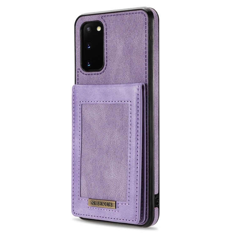 For Samsung Galaxy S20 Ultra N.Bekus Vertical Flip Card Slot RFID Phone Case