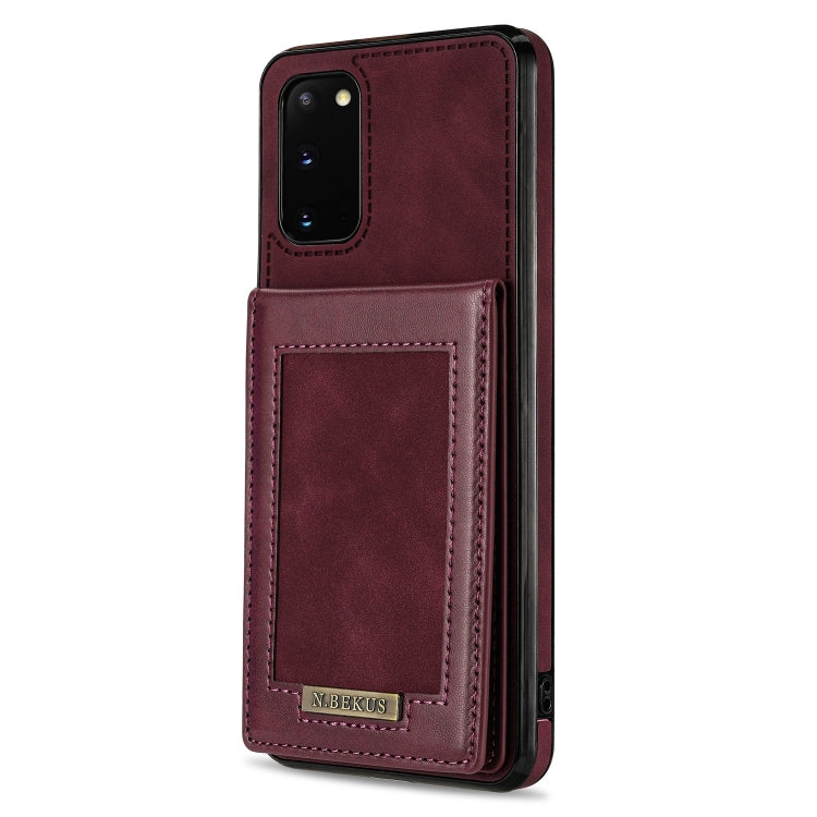 For Samsung Galaxy S20 Ultra N.Bekus Vertical Flip Card Slot RFID Phone Case