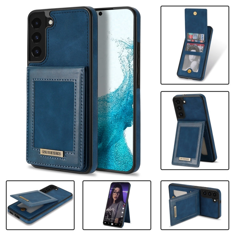 For Samsung Galaxy S21 5G N.Bekus Vertical Flip Card Slot RFID Phone Case