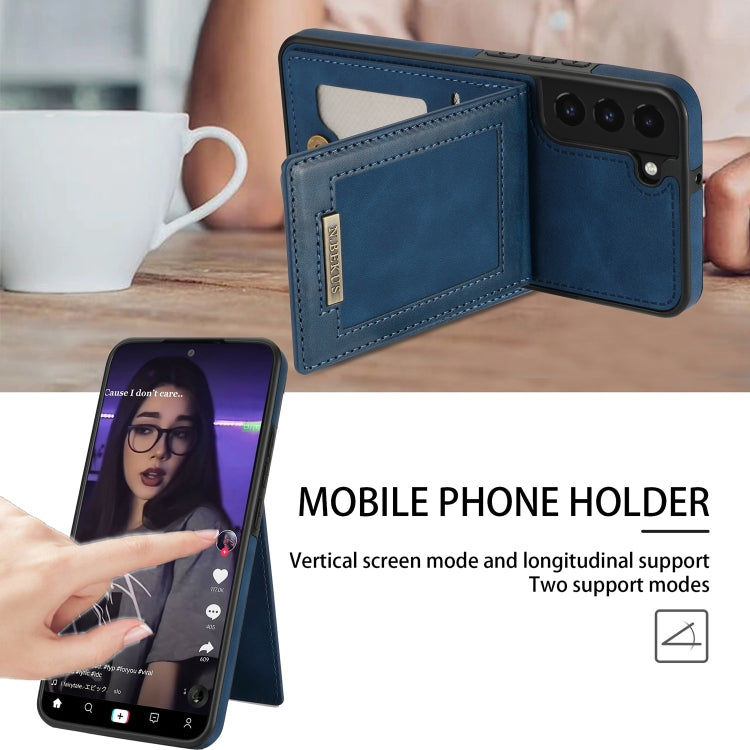 For Samsung Galaxy S21 5G N.Bekus Vertical Flip Card Slot RFID Phone Case