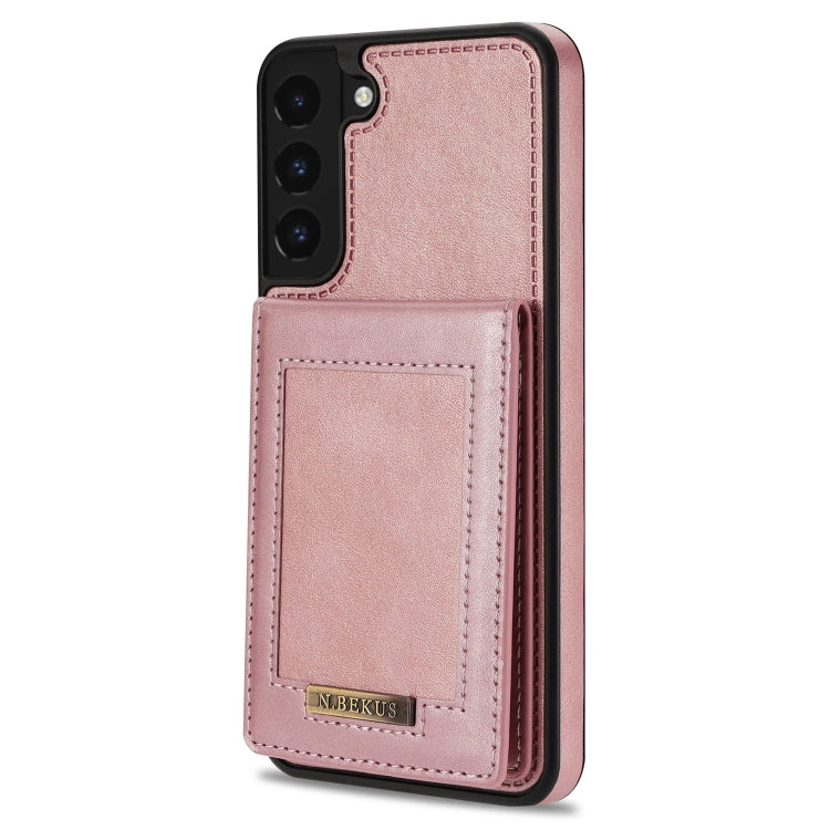 For Samsung Galaxy S21 5G N.Bekus Vertical Flip Card Slot RFID Phone Case
