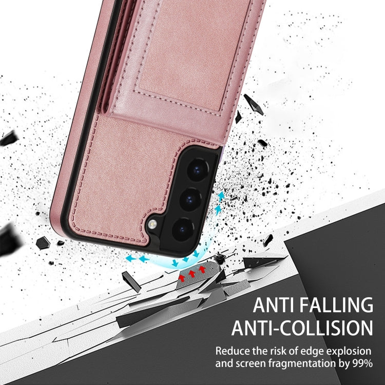For Samsung Galaxy S21 5G N.Bekus Vertical Flip Card Slot RFID Phone Case