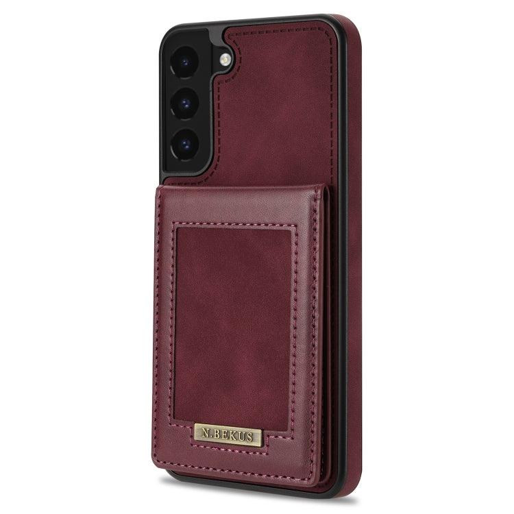 For Samsung Galaxy S21 FE 5G N.Bekus Vertical Flip Card Slot RFID Phone Case