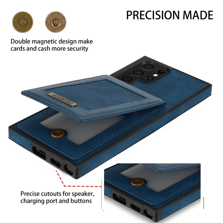 For Samsung Galaxy S22 Ultra 5G N.Bekus Vertical Flip Card Slot RFID Phone Case