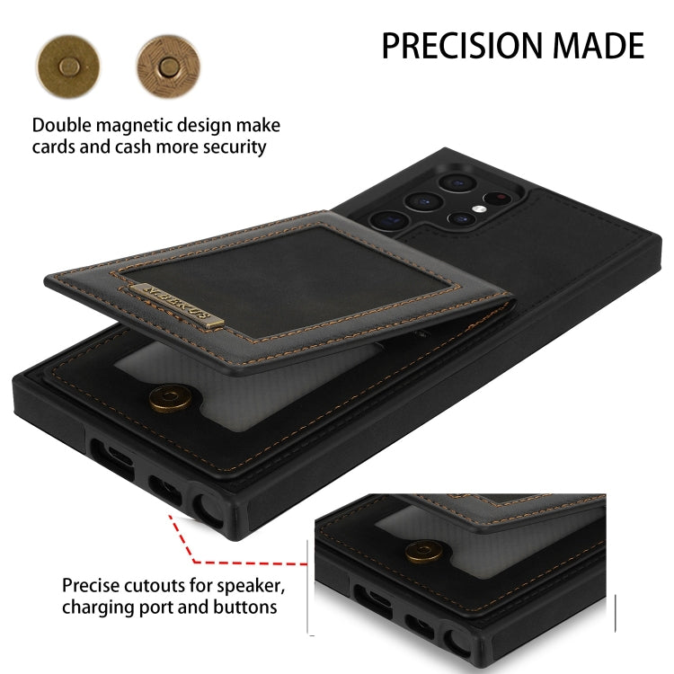 For Samsung Galaxy S22 Ultra 5G N.Bekus Vertical Flip Card Slot RFID Phone Case