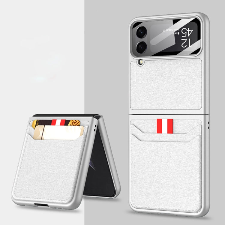 For Samsung Galaxy Z Flip4 GKK Ultra-thin Leather Phone Case with Card Slots