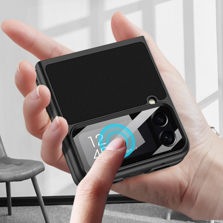 For Samsung Galaxy Z Flip4 GKK Ultra-thin Leather Phone Case with Card Slots