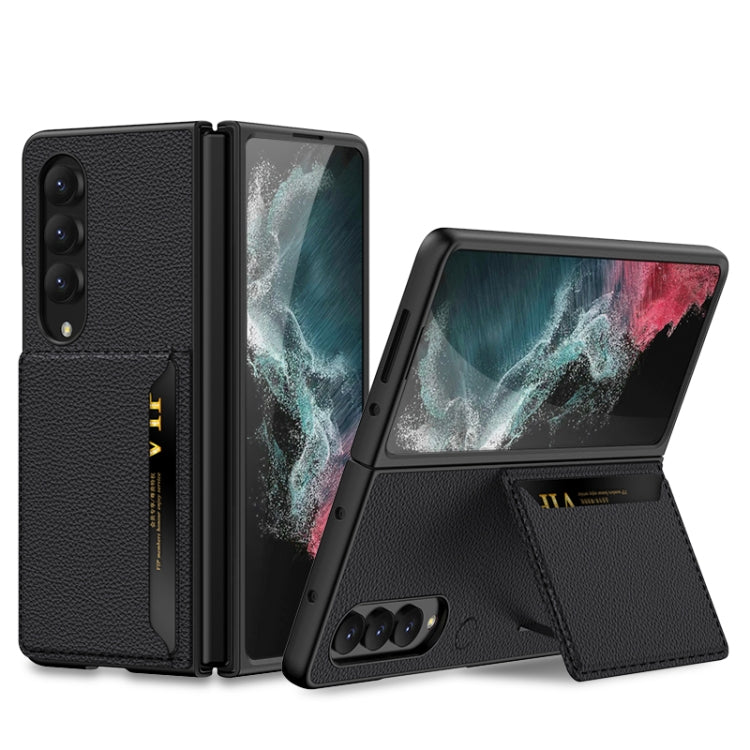For Samsung Galaxy Z Fold4 GKK Ultra-thin Leather Phone Case with Card Slots