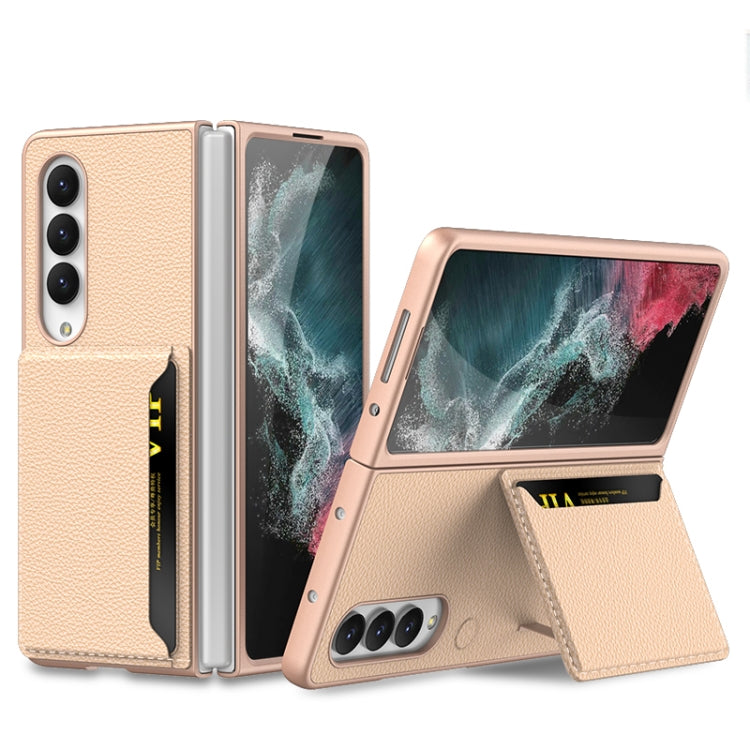 For Samsung Galaxy Z Fold4 GKK Ultra-thin Leather Phone Case with Card Slots
