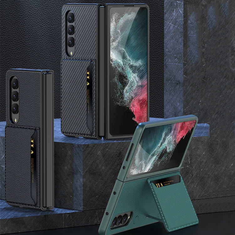 For Samsung Galaxy Z Fold4 GKK Ultra-thin Leather Phone Case with Card Slots