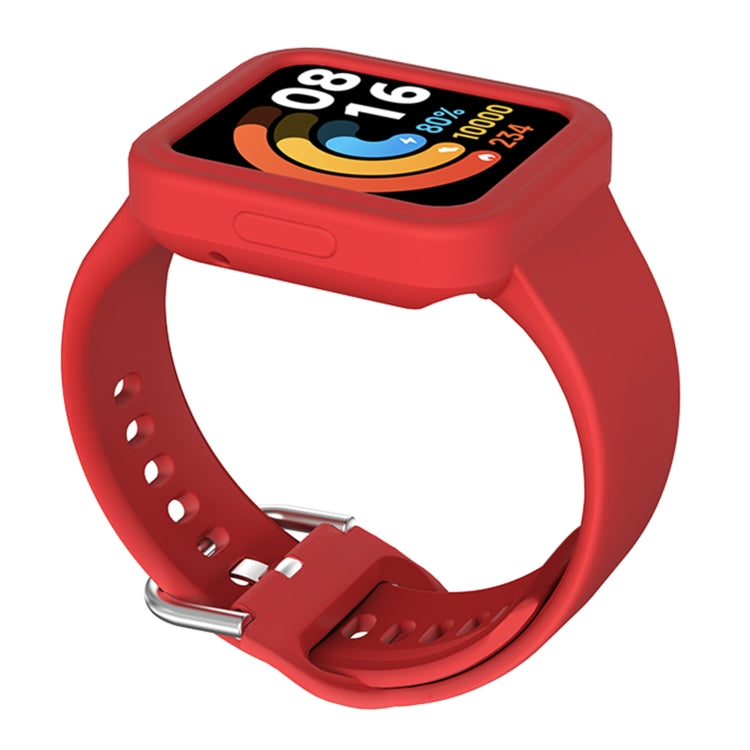 For Xiaomi Redmi Watch / Watch Lite Solid Color Silicone Integrated Watch Band