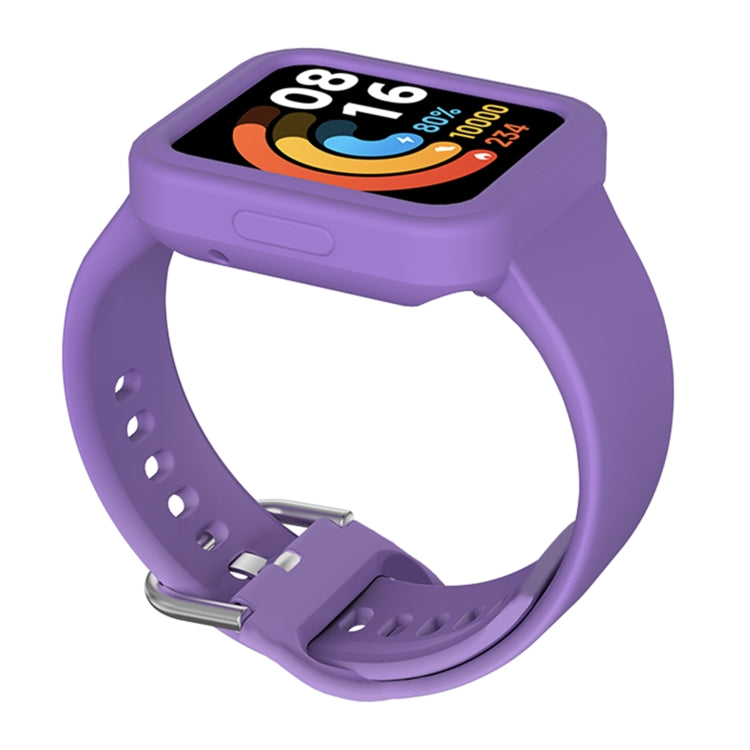 For Xiaomi Redmi Watch / Watch Lite Solid Color Silicone Integrated Watch Band