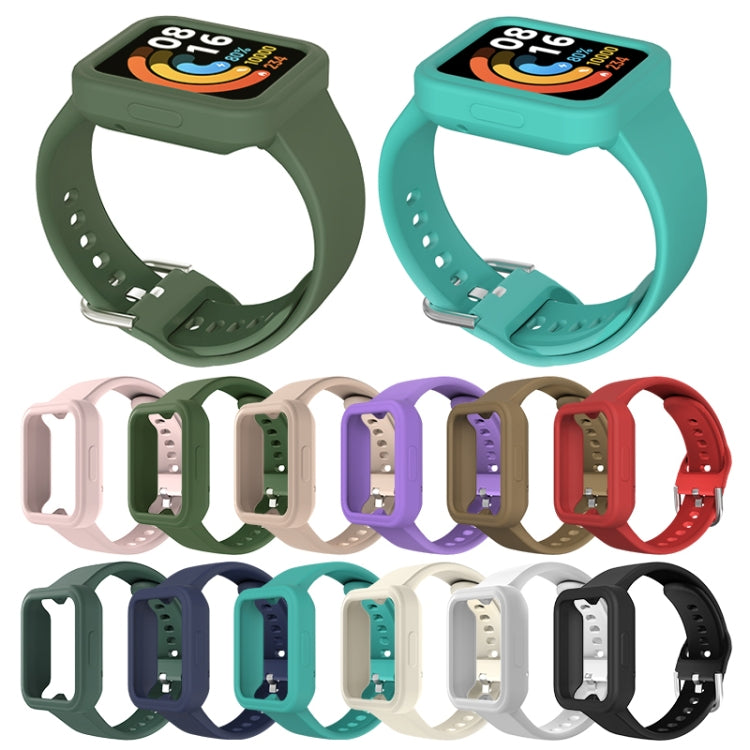 For Xiaomi Redmi Watch / Watch Lite Solid Color Silicone Integrated Watch Band