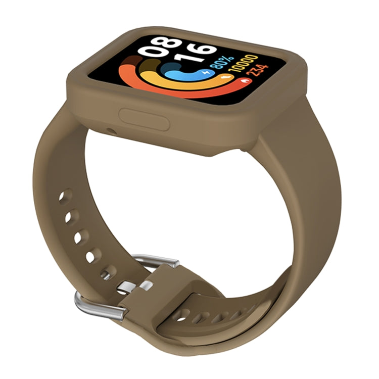 For Xiaomi Redmi Watch 2 / Watch 2 Lite Solid Color Silicone Integrated Watch Band