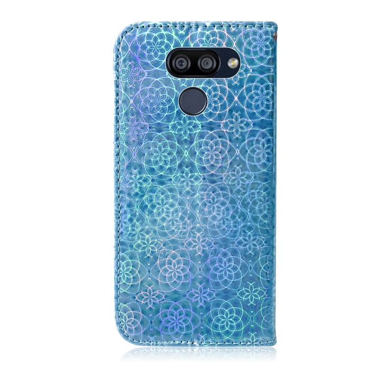 For LG K40S Solid Hyun Color Magnetic Attraction Horizontal Flip Leather Case with Lanyard, Support Holder & Card Slot & Wallet