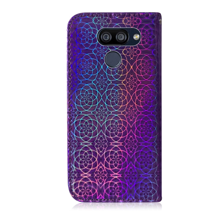 For LG K40S Solid Hyun Color Magnetic Attraction Horizontal Flip Leather Case with Lanyard, Support Holder & Card Slot & Wallet