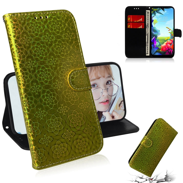 For LG K40S Solid Hyun Color Magnetic Attraction Horizontal Flip Leather Case with Lanyard, Support Holder & Card Slot & Wallet