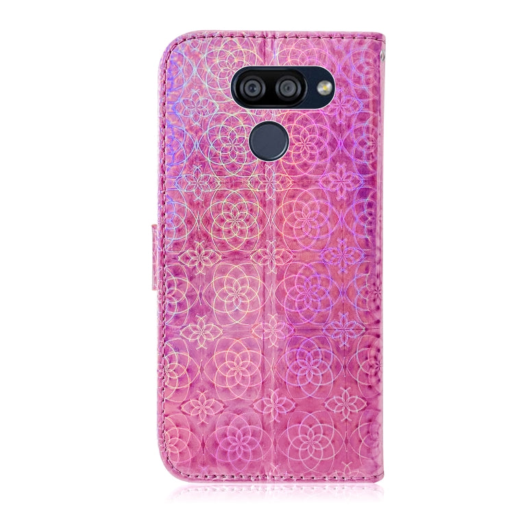 For LG K40S Solid Hyun Color Magnetic Attraction Horizontal Flip Leather Case with Lanyard, Support Holder & Card Slot & Wallet