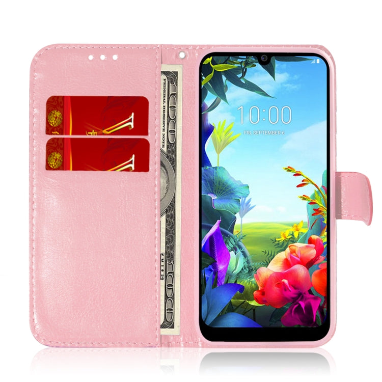 For LG K40S Solid Hyun Color Magnetic Attraction Horizontal Flip Leather Case with Lanyard, Support Holder & Card Slot & Wallet
