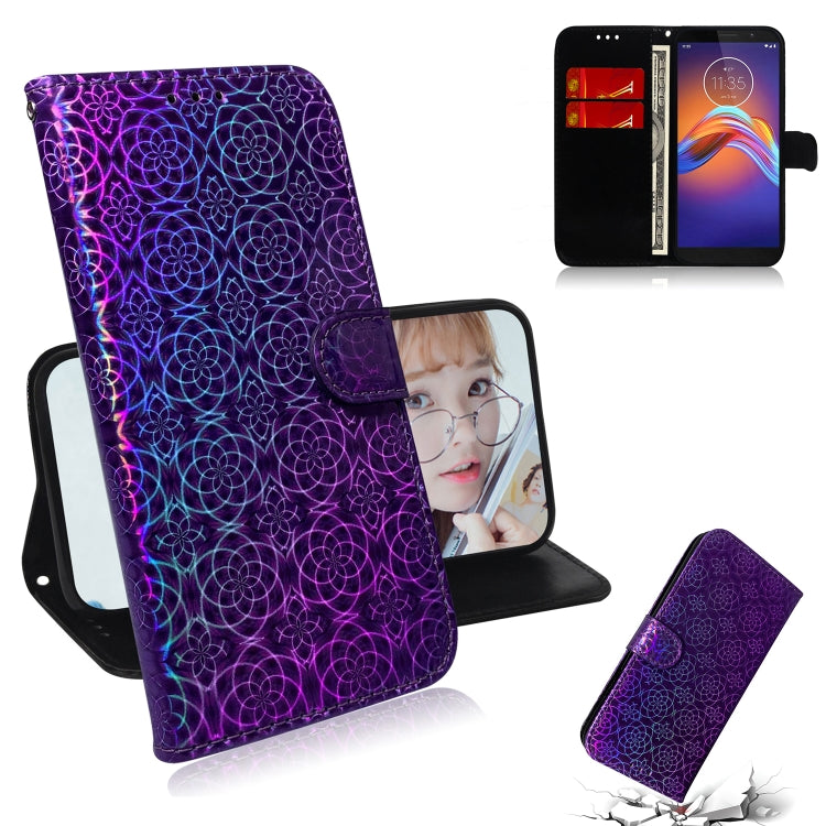 For Motorola Moto E6 Play Solid Hyun Color Magnetic Attraction Horizontal Flip Leather Case with Lanyard, Support Holder & Card Slot & Wallet