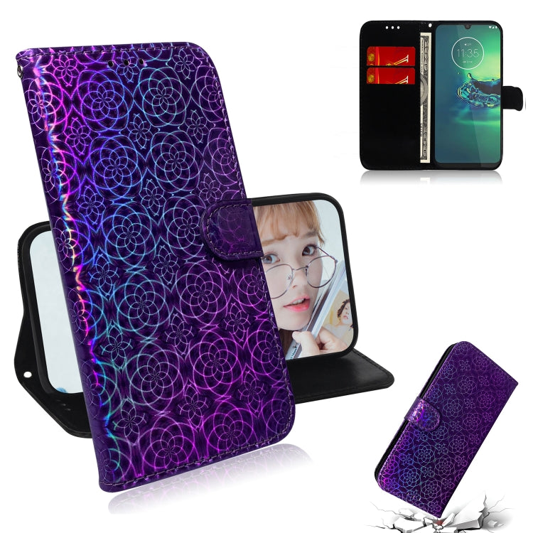 For Motorola Moto G8 Plus Solid Hyun Color Magnetic Attraction Horizontal Flip Leather Case with Lanyard, Support Holder & Card Slot & Wallet