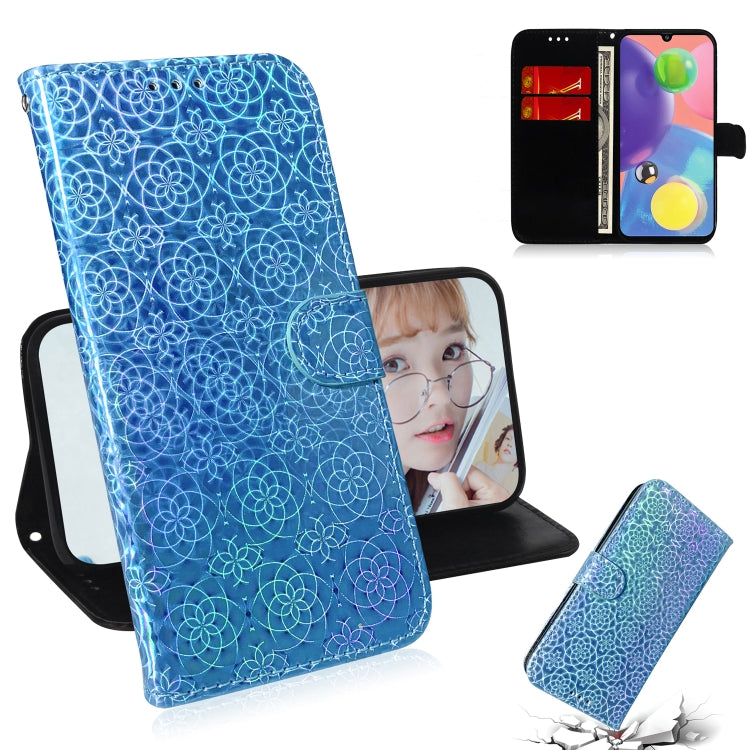 For Galaxy A70s Solid Hyun Color Magnetic Attraction Horizontal Flip Leather Case with Lanyard, Support Holder & Card Slot & Wallet