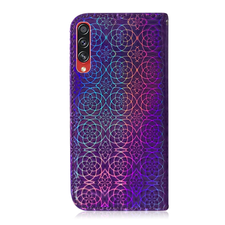 For Galaxy A70s Solid Hyun Color Magnetic Attraction Horizontal Flip Leather Case with Lanyard, Support Holder & Card Slot & Wallet