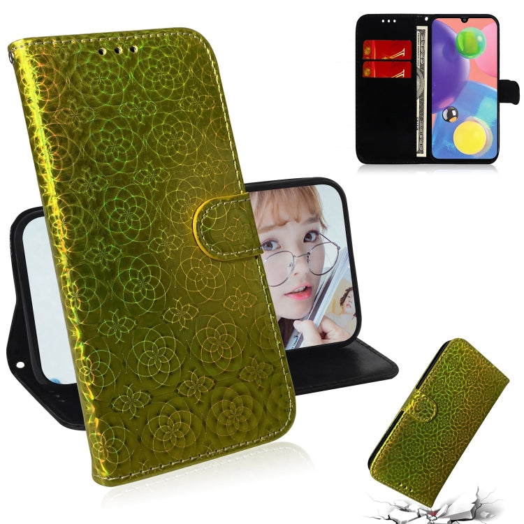 For Galaxy A70s Solid Hyun Color Magnetic Attraction Horizontal Flip Leather Case with Lanyard, Support Holder & Card Slot & Wallet