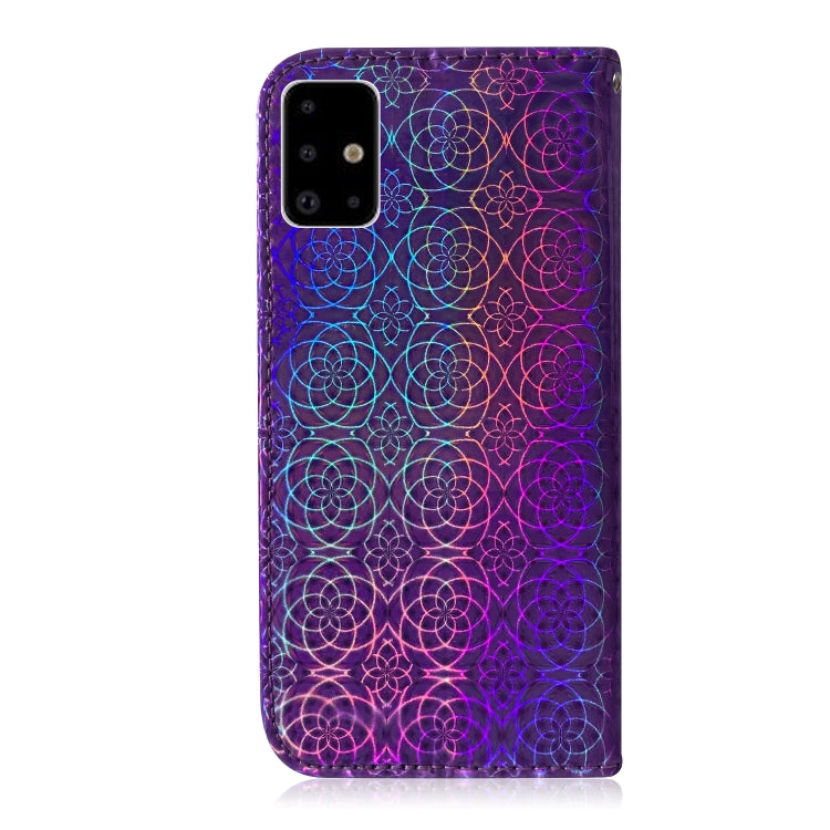 For Galaxy A71 Solid Hyun Color Magnetic Attraction Horizontal Flip Leather Case with Lanyard, Support Holder & Card Slot & Wallet