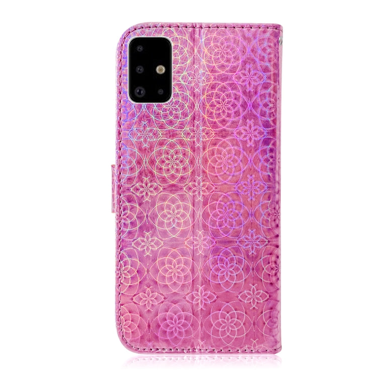 For Galaxy A71 Solid Hyun Color Magnetic Attraction Horizontal Flip Leather Case with Lanyard, Support Holder & Card Slot & Wallet