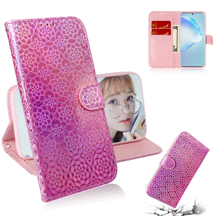 For Galaxy S20+ Solid Hyun Color Magnetic Attraction Horizontal Flip Leather Case with Lanyard, Support Holder & Card Slot & Wallet