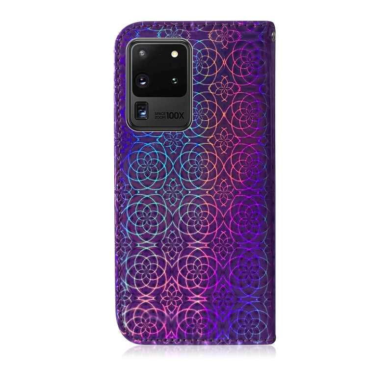 For Galaxy S20 Ultra Solid Hyun Color Magnetic Attraction Horizontal Flip Leather Case with Lanyard, Support Holder & Card Slot & Wallet