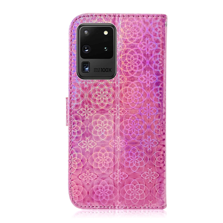 For Galaxy S20 Ultra Solid Hyun Color Magnetic Attraction Horizontal Flip Leather Case with Lanyard, Support Holder & Card Slot & Wallet