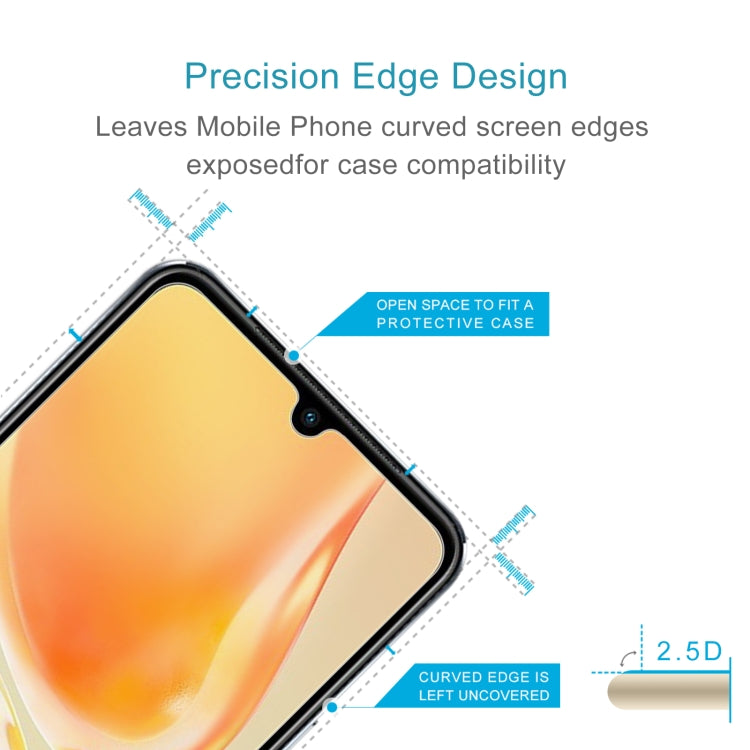 10 PCS 0.26mm 9H 2.5D Tempered Glass Film For vivo V25 / V25e / X80 Lite / V21s