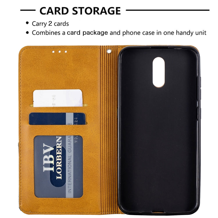 For Nokia 2.3 Rhombus Texture Horizontal Flip Magnetic Leather Case with Holder & Card Slots & Wallet
