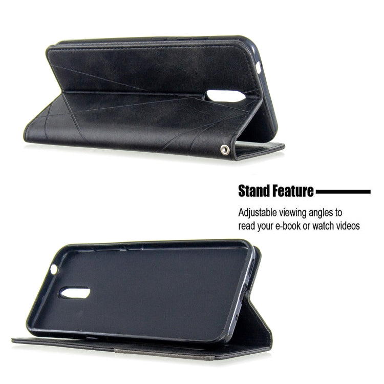 For Nokia 2.3 Rhombus Texture Horizontal Flip Magnetic Leather Case with Holder & Card Slots & Wallet