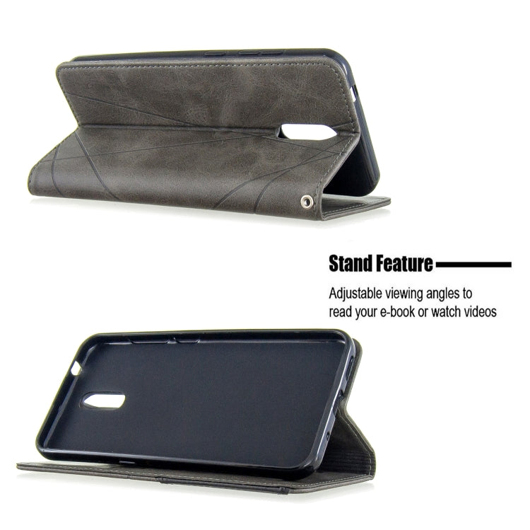 For Nokia 2.3 Rhombus Texture Horizontal Flip Magnetic Leather Case with Holder & Card Slots & Wallet