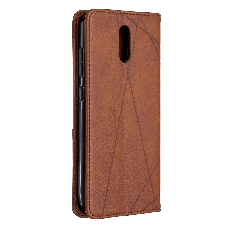 For Nokia 2.3 Rhombus Texture Horizontal Flip Magnetic Leather Case with Holder & Card Slots & Wallet