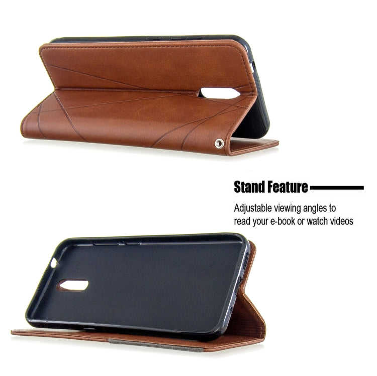 For Nokia 2.3 Rhombus Texture Horizontal Flip Magnetic Leather Case with Holder & Card Slots & Wallet