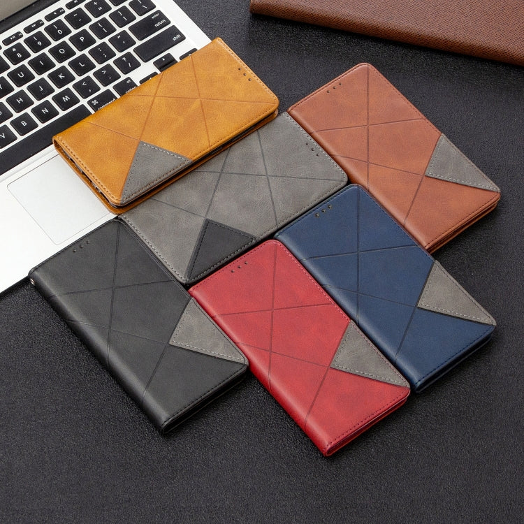 For Galaxy A41 Rhombus Texture Horizontal Flip Magnetic Leather Case with Holder & Card Slots & Wallet