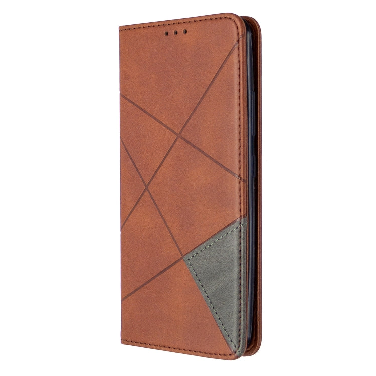 For Galaxy A70e Rhombus Texture Horizontal Flip Magnetic Leather Case with Holder & Card Slots & Wallet