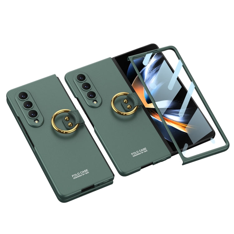 For Samsung Galaxy Z Fold4 GKK Integrated Ultra-thin Full Coverage Phone Case with Ring