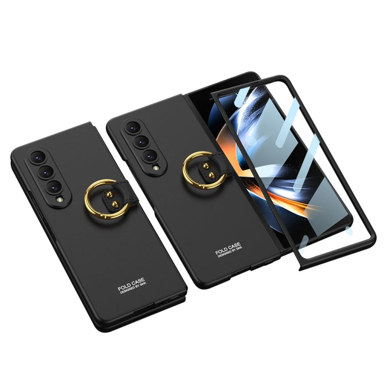 For Samsung Galaxy Z Fold4 GKK Integrated Ultra-thin Full Coverage Phone Case with Ring