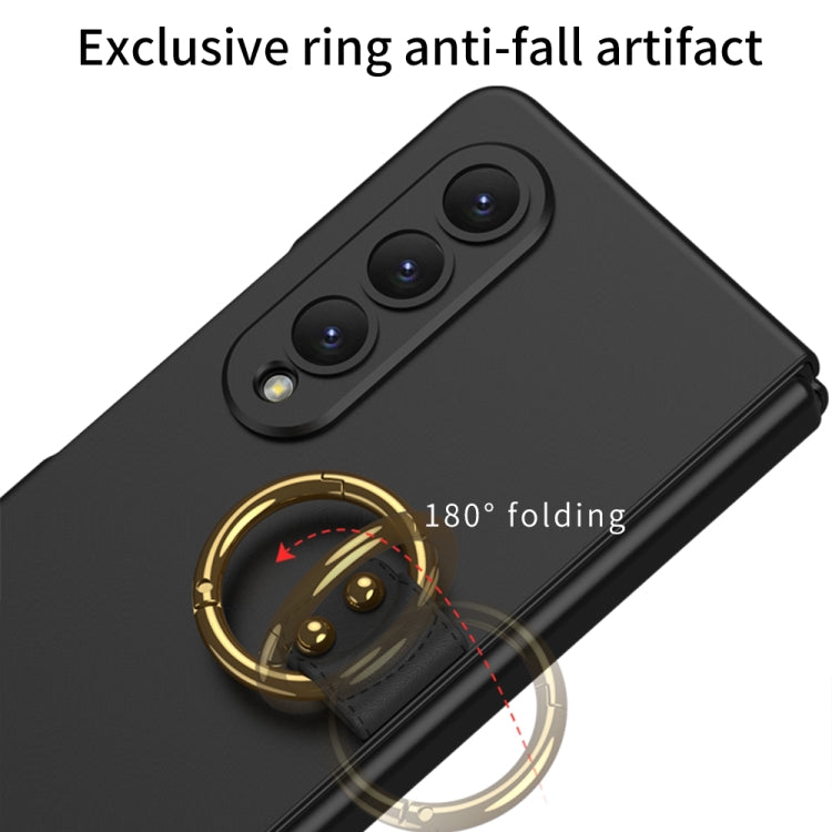 For Samsung Galaxy Z Fold4 GKK Integrated Ultra-thin Full Coverage Phone Case with Ring