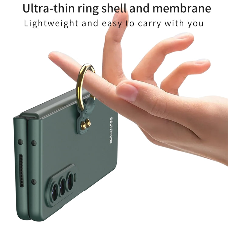 For Samsung Galaxy Z Fold4 GKK Integrated Ultra-thin Full Coverage Phone Case with Ring