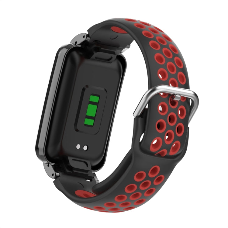For Xiaomi Mi Band 7 Pro Silicone Metal Frame Watch Band