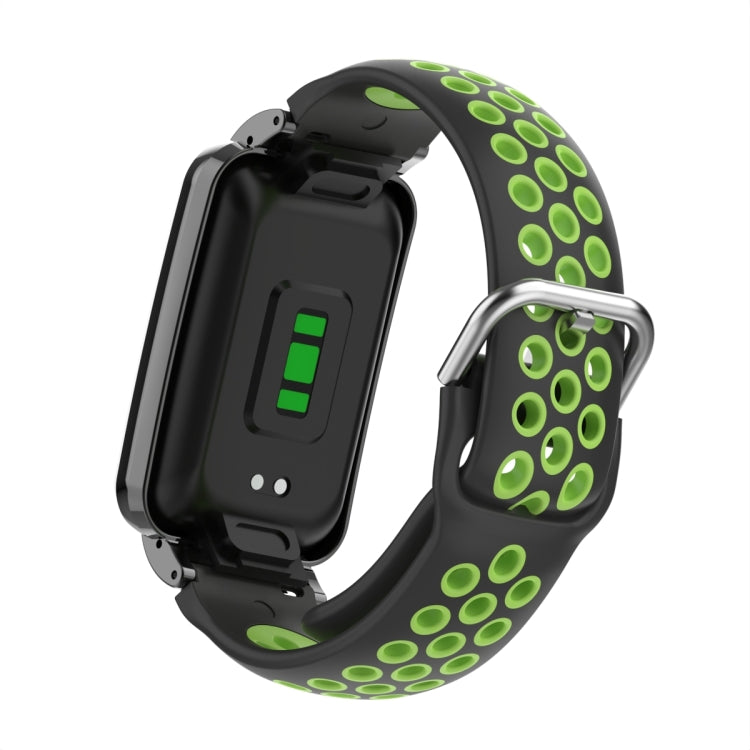 For Xiaomi Mi Band 7 Pro Silicone Metal Frame Watch Band