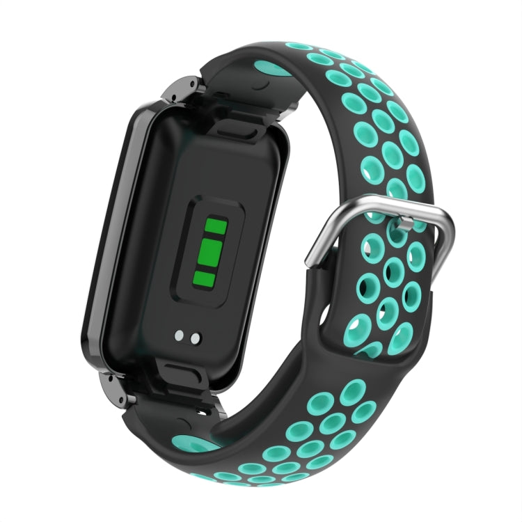 For Xiaomi Mi Band 7 Pro Silicone Metal Frame Watch Band